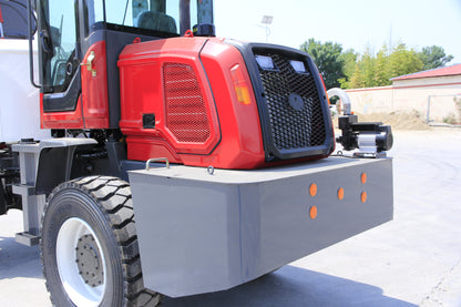 Type-3000 flat-mouth self-loading mixer truck