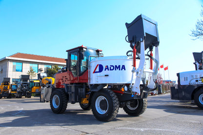 Type-3000 flat-mouth self-loading mixer truck